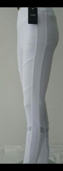 YiTong LEGGINGS Long .white Color. Size S/M. - Picture 3 of 8